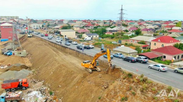 Sumqayıtı Saray qəsəbəsi ilə birləşdirən körpüyə aparan yanaşma yolları genişləndirilir