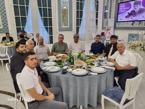 Sumqayıtda Milli Mətbuatın 150 illik yubileyi münasibətilə tədbir keçirilib - FOTOLAR