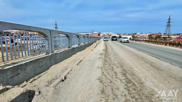 Sumqayıt şəhərini Saray körpüsü ilə birləşdirən yolla bağlı son vəziyyət